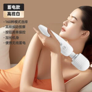 Pointed-Tail AV Vibrator, Rechargeable Variable-Frequency Dual-Use Wand for Internal and External Play