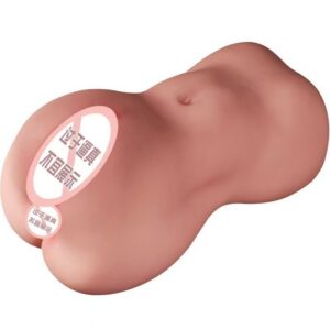 Dual-Channel Male Masturbator Cup, Realistic Vagina and Buttocks Model, 950g TPE