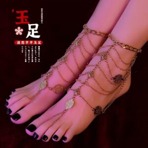 Foot-Shaped Manual Masturbator Skin-Tone TPE Foot Control Inverted Mold