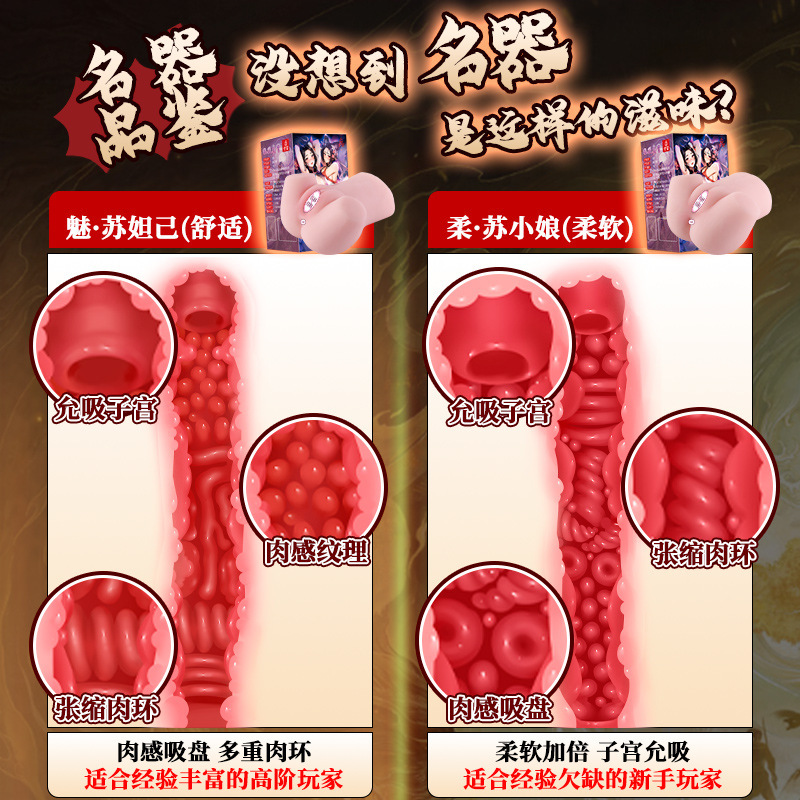 Jiuai Half-Body TPE Masturbator with Vaginal and Buttocks Mold, Manual, Realistic Adult Toy - Image 4
