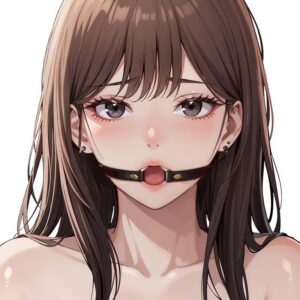 SM Mouth Ring with Neoprene Strap for Couples Bondage Play