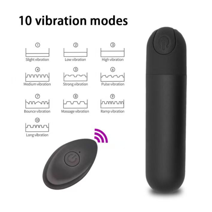 10-Frequency Wireless Bullet Vibrator, Rechargeable Mini Massager with APP Control - Image 2