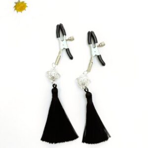 Soft Nipple Clamp Ring with Bell and Tassel, Adult Sensory Toy for Couples
