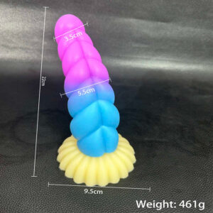 Shaped Silicone Anal Beads with Colorful Design for Adult Wellness