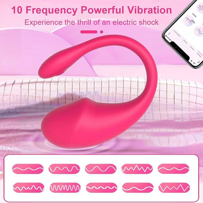 App Remote Control Wearable Vibrator with 10 Frequencies for G-Spot and Clitoral Stimulation - Image 3