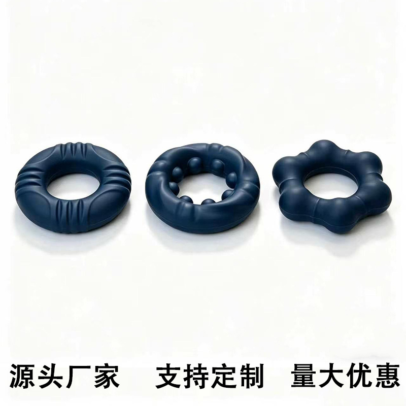 Men's Liquid Silicone Delay Ring, Hexagon Design, Non-Vibrating Couples Wearable - Image 4