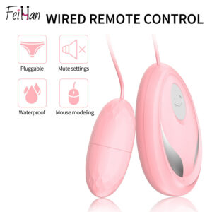Mouse Remote Control Vibrating Egg – Pink ABS Wearable Bullet with Wireless Remote