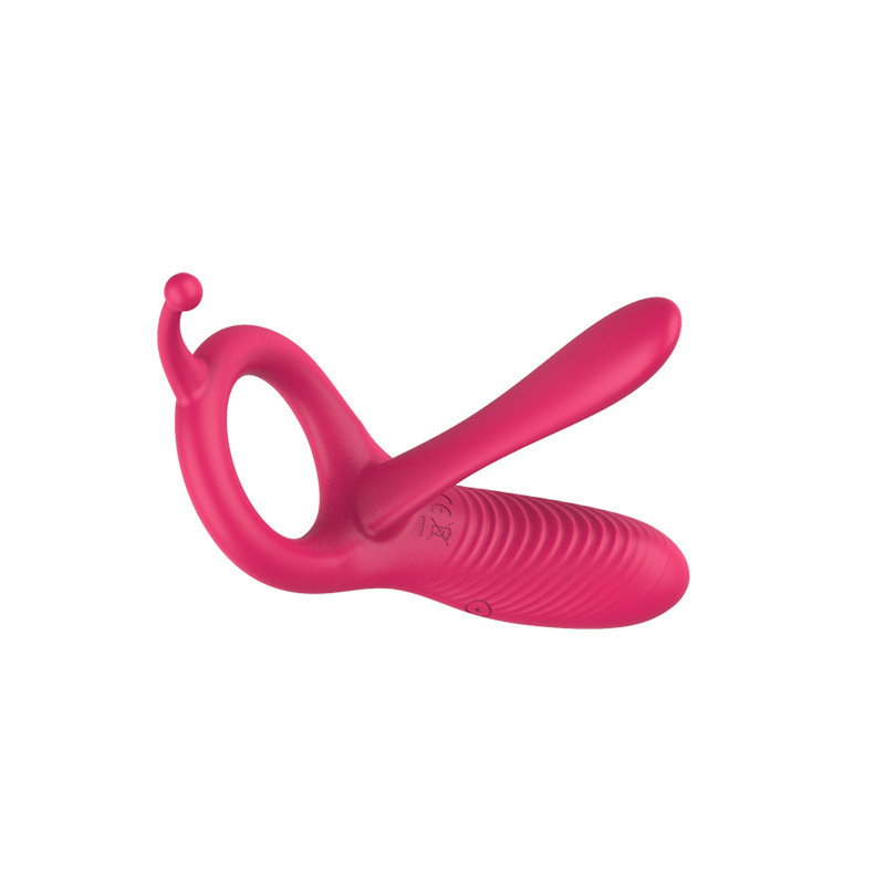 Remote Control Rechargeable Vibrating Ring with Long Tongue, 10-Frequency Silicone Cock Ring - Image 4