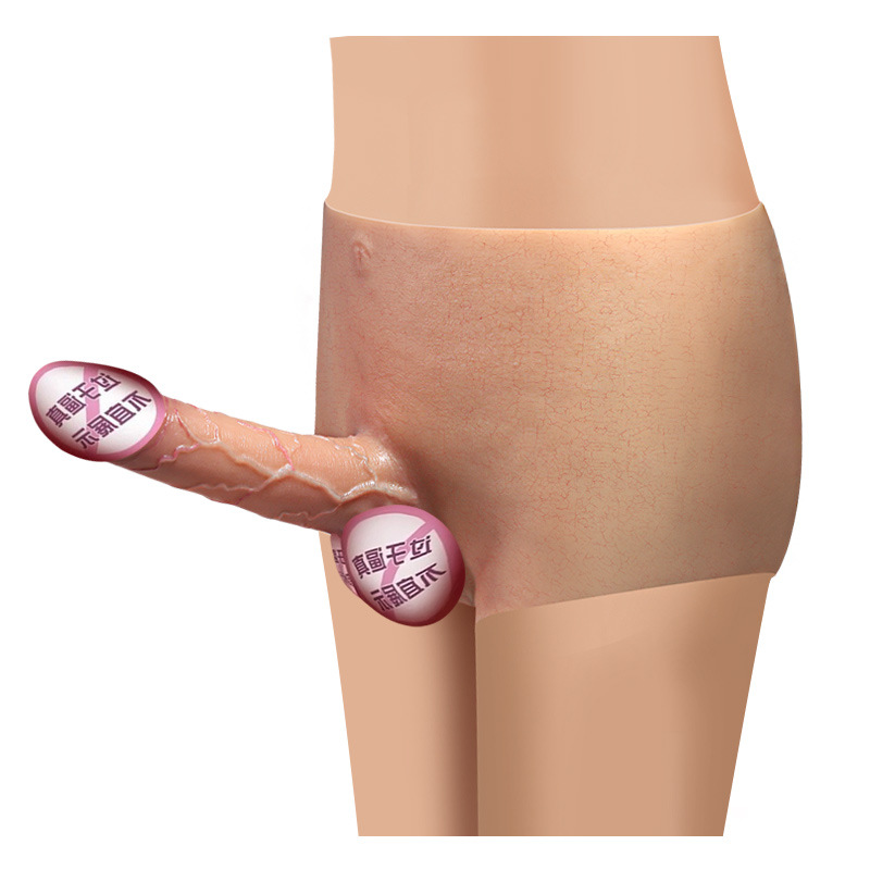 Jiuai Wearable Dildo in Liquid Silicone, Hollow Design for Couples and Underwear Wear - Image 4