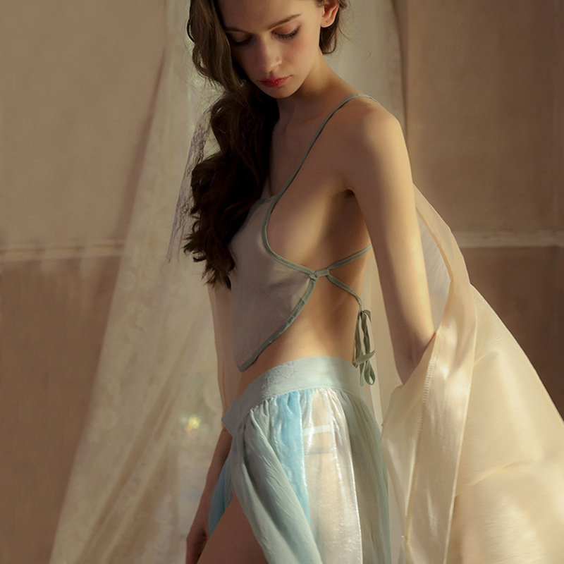 Antique National Fashion Sexy Underwear Bellyband Hanfu Pajamas Nightgown Dating Gown - Image 3