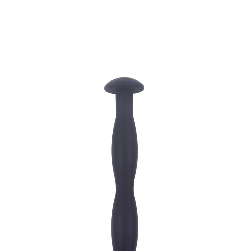 Silicone Glans Training Stick, Urethral Expansion Tease Toy for Men, Black - Image 3