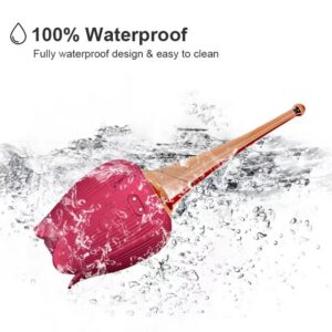 Rose Lotus Vibrator with Suction and Vibration, Silicone Rechargeable Adult Toy for Women