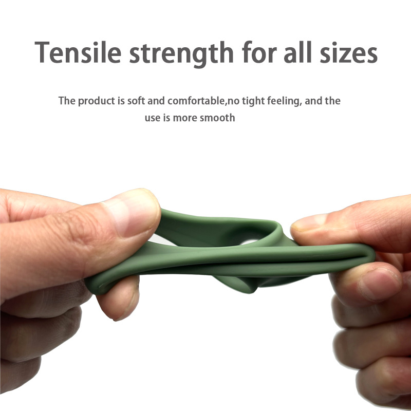 Silicone Chastity Cage Ring with Scrotum Stretcher for Delayed Ejaculation - Image 2