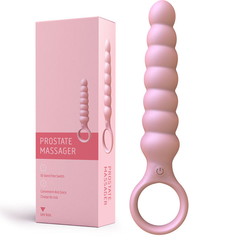Vibrating Anal Beads with Prostate Massage, Silicone, Button Control - Image 5