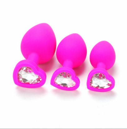 Silicone Anal Plug, Small Round Purple Unisex Rear Tease Toy - Image 5