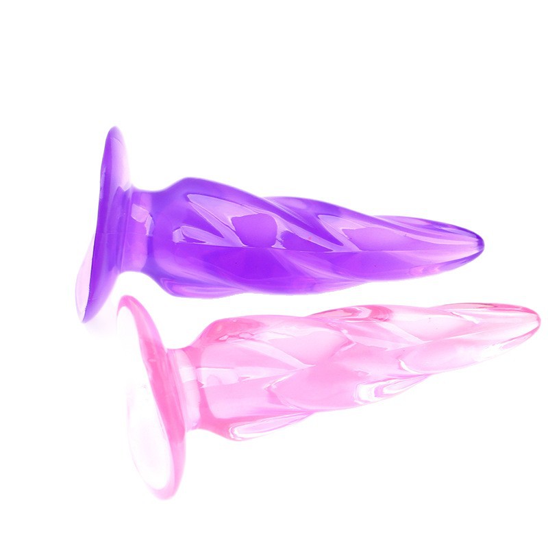 Crystal Anal Plug Bead Strip, Purple TPR Training Toy for Adults - Image 5