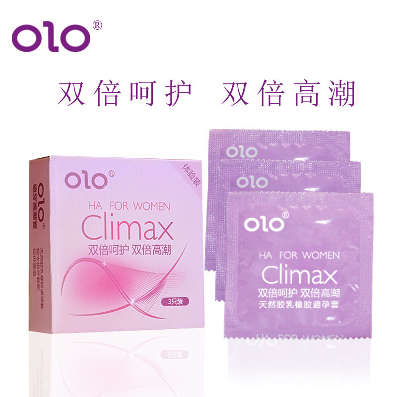 OLO Hyaluronic Acid Condoms 3-Pack, Medium, Thin, Textured - Image 3