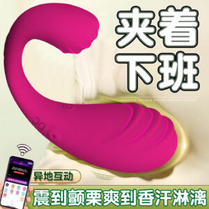 App-Controlled Dual-Motor Wearable Vibrating Egg, Silicone Couples Massager, Purple