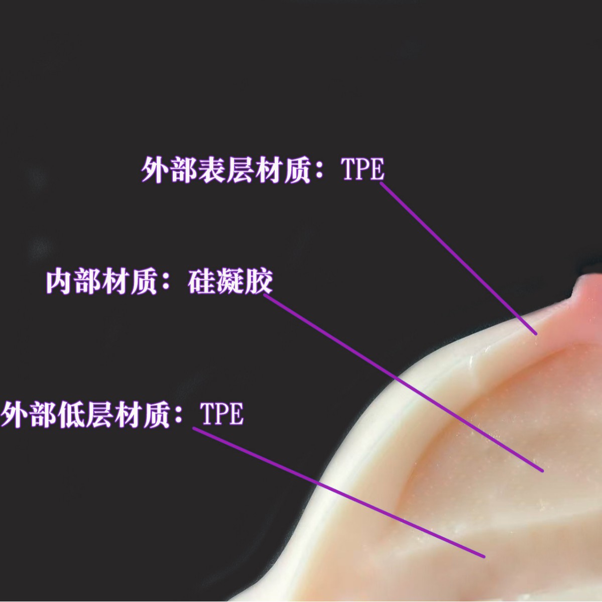 Jiuai Half-Body Torso Masturbator TPE Manual Male Sex Toy Flesh Tone - Image 4