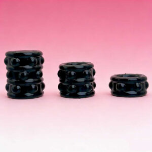 Egg-Shaped Locking Ring, Multi-Layer TPE Delay Ring, Soft Elastic Scrotal Restraint, Yellow Large
