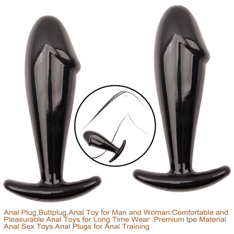Soft TPE Anal Plug with Realistic Dildo-Style Design, Smooth Beginner-Friendly Dilator - Image 3