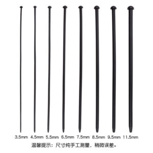 Silicone Glans Training Stick, Smooth Urethral Dilator for Men, Black