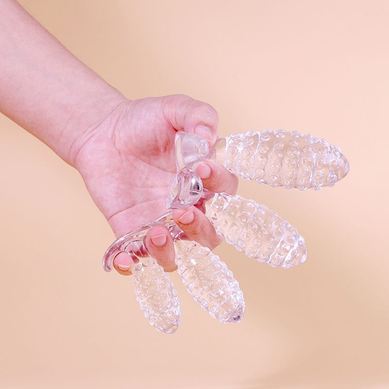 Pineapple-Textured TPE Anal Plug, Large 90 g Backdoor Trainer for Anal Play - Image 2