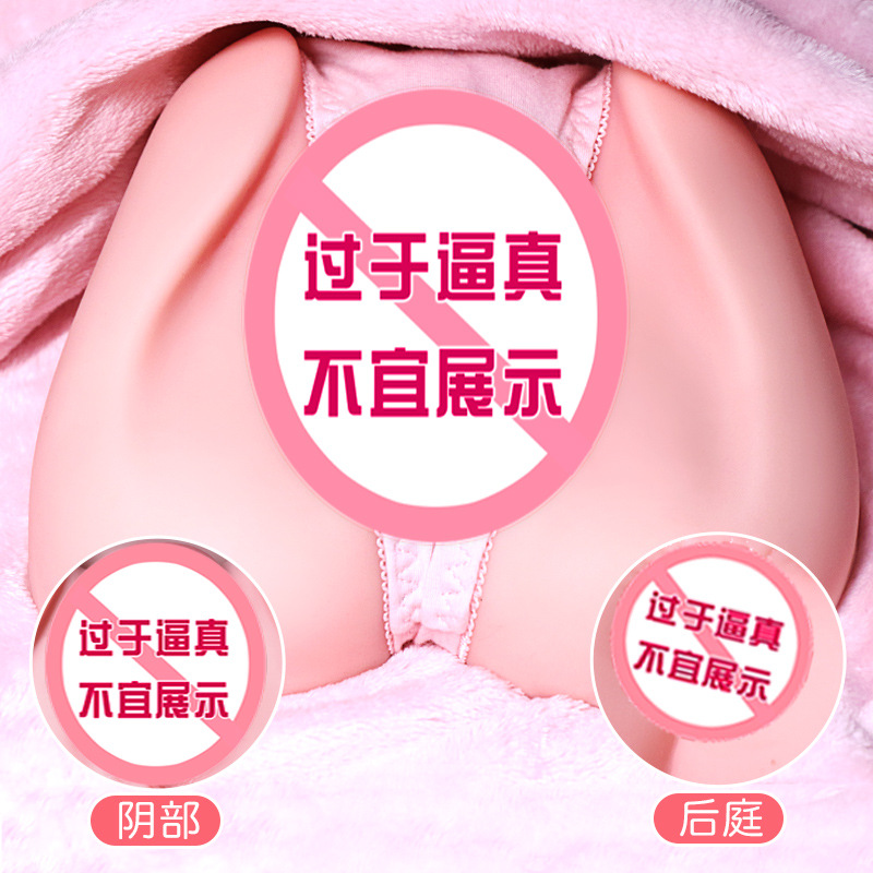 Jiuai Half-Body Male Masturbator TPE Inverted Mold Manual Use Flesh Tone - Image 2
