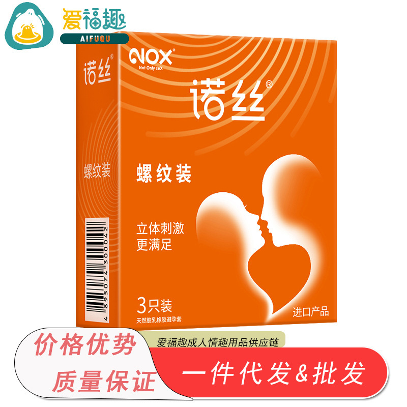 North Threaded Condoms, Lubricated Thin Latex, Medium, 12-Pack - Image 3
