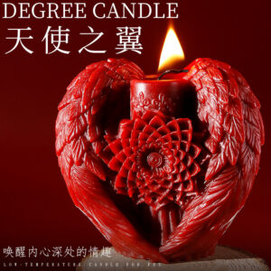 Jiuai Low-Temperature Drip Candle Red Soy Wax Sensory Play Candle for Couples