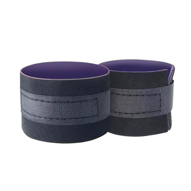 SM Hand and Leg Cuffs with Break-Up Straps, Metal and Neoprene Restraint Set, Black - Image 4