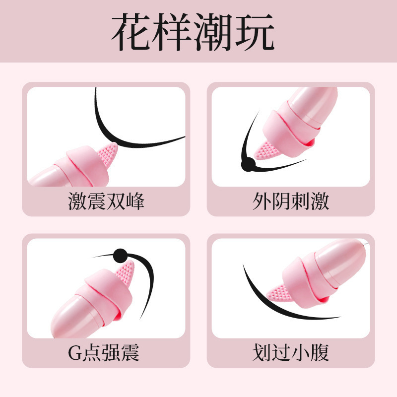 Mystery Bear Compact Vibrator with Remote Control and Tongue Licking Attachment, Pink - Image 4