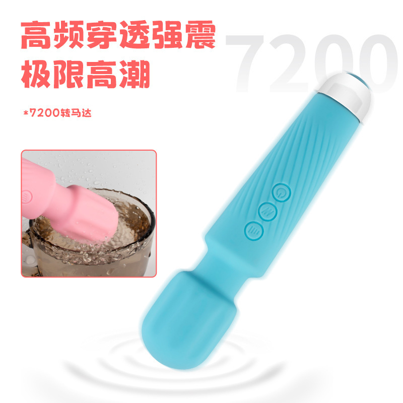 Alien Warrior Rechargeable AV Vibrator with Shaped Head, Button Control, Rose Red - Image 4