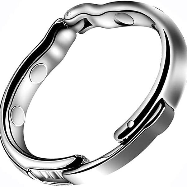 Metal Penis Weight Training Ring, Foreskin Restraint Lock Ring, Large Size - Image 5