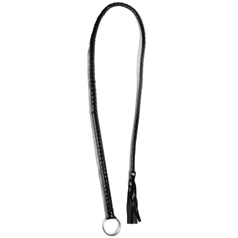 Jiuai SM PU Leather Whip 135cm Adult Sensory Play Tassel Whip - Image 4