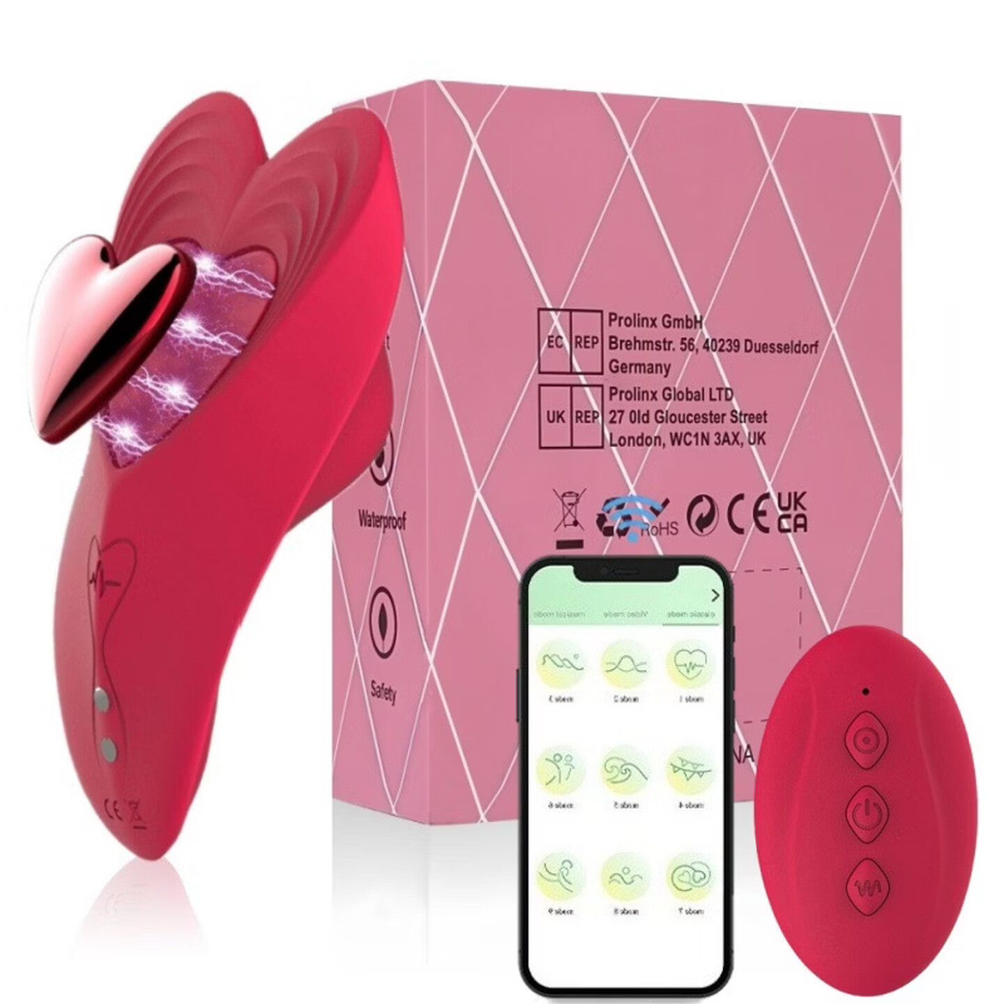 App & Remote Control Wearable Vibrating Egg, Magnetic Silicone Design, Discreet Outdoor Use - Image 5