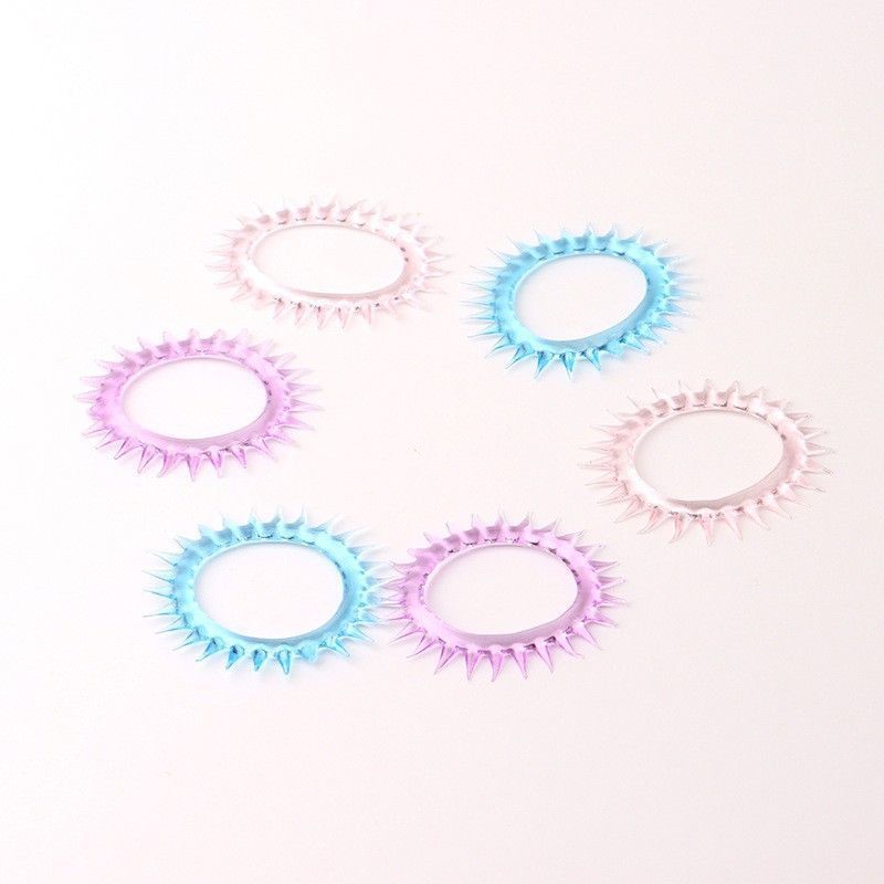 Silicone Non-Vibrating Delay Ring for Men, Thickening Cock Ring, Transparent - Image 4
