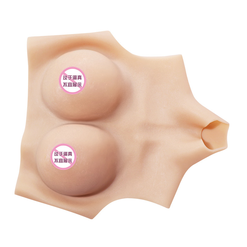 Silicone Breast Forms for Cross-Dressing, Thin Lightweight F-Cup Gel Style - Image 5