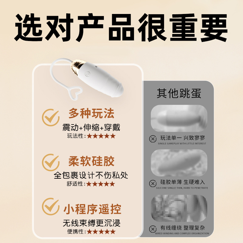 App-Controlled Wearable Vibrating Egg with Retractable Silicone Design for Women - Image 4