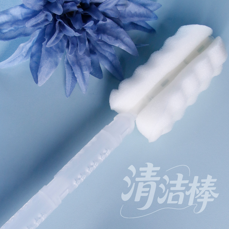 Jiuai Sponge Cleaning Stick Adult Wellness Accessory White - Image 2