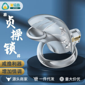 Resin Chastity Lock Transparent Adult Abstinence Device Manual