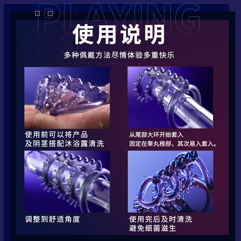 Dragon Bone Non-Vibrating Cock Ring, Soft Silicone Delay Ring for Men - Image 2