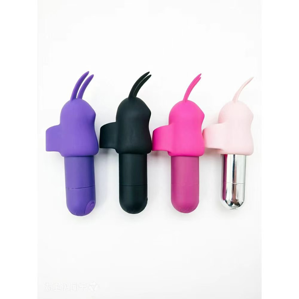 Silicone Rabbit Ear Mini Vibrator, 10-Speed Wireless Charging, Pink - Image 4