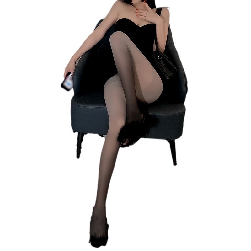 Feimu Pantyhose 7367 Gradient Black Hosiery for Women - Image 5