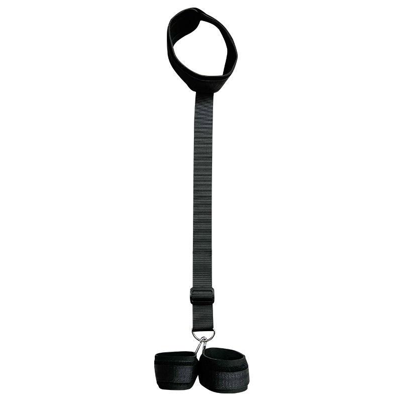 SM Reverse Handcuffs with Nipple Clamps, Polyester Bondage Restraint Set for Couples - Image 5