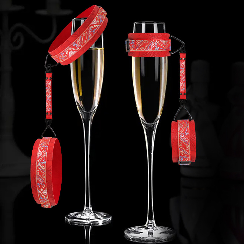 10-Piece Bondage Restraint Kit with Handcuffs, Nipple Clamps and Silicone Mouth Ring - Image 3