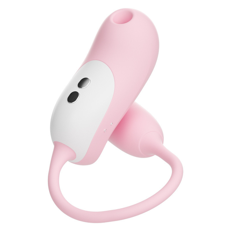 Mystery Peach Elf App-Controlled Sucking Vibrator with Telescopic Action, Pink - Image 5