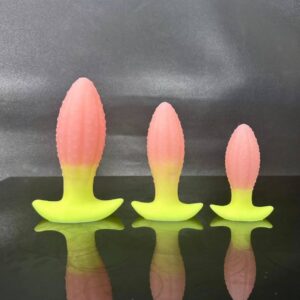 Silicone Anal Plug with Special-Shaped Tail, Colorful Adult Toy