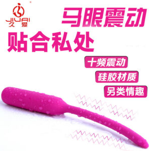 Jiuai Silicone Vibrating Prostate Massage Trainer with Urethral Sound, Adult Electric Stimulator