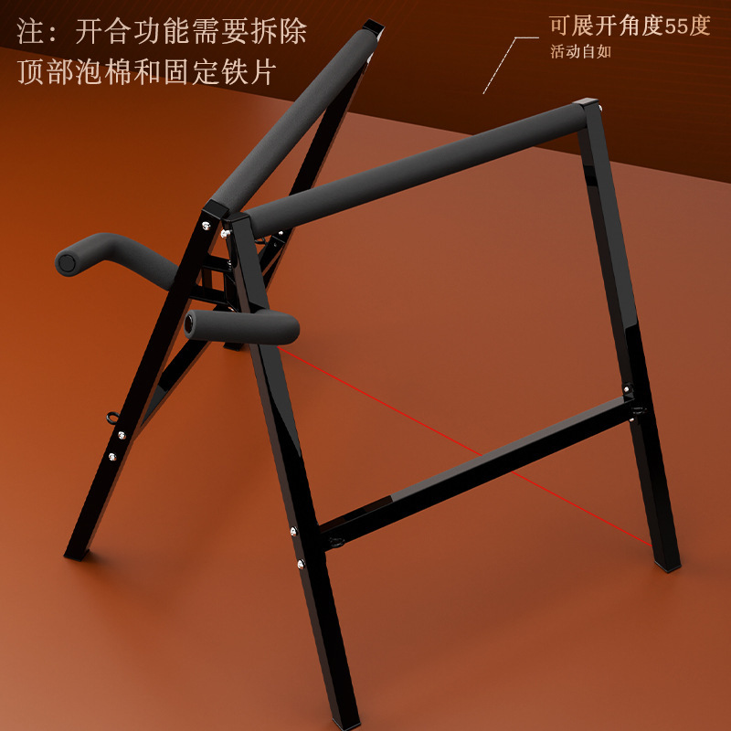Jiuai SM Bondage Set with Metal Sex Chair Frame and Black Silicone Ball Gag - Image 2